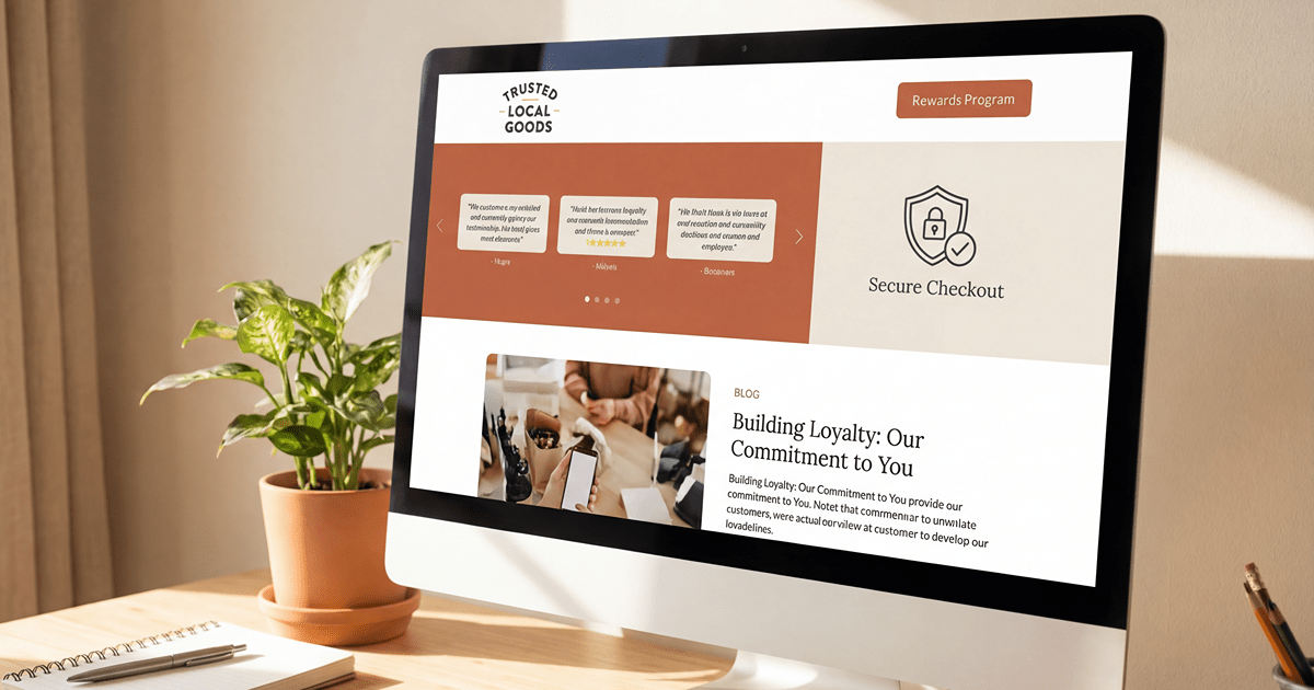 website design builds trust